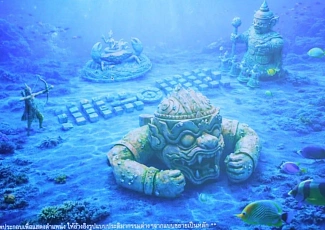 Подводную фигуру Ханумана установят у острова Рача-Яй на следующей неделе